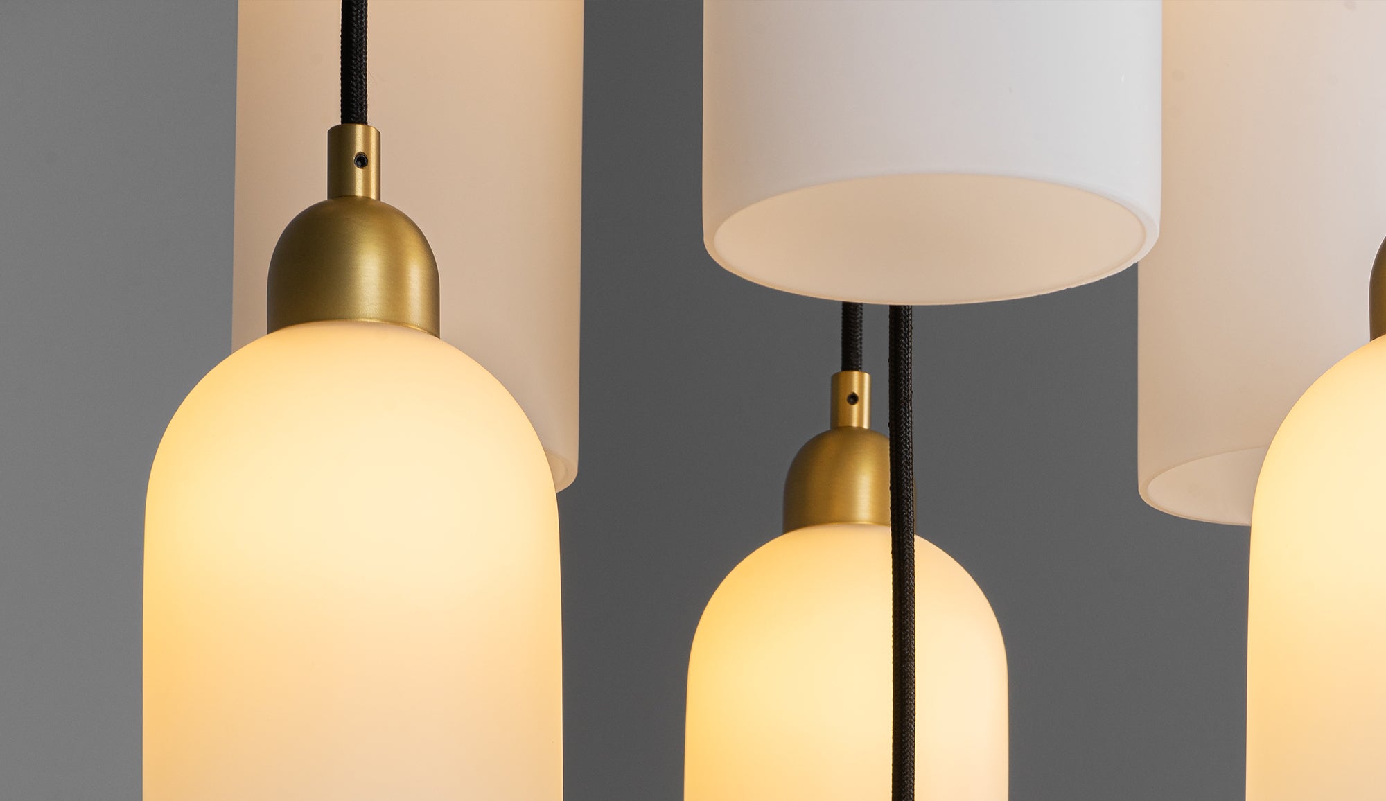 Schwung Odyssey Cluster 13 Burnished Brass Chandelier